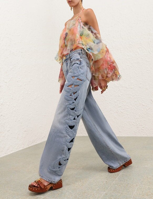 Alchemy Applique Relaxed Flare Sea Foam en ligne Alchemy Applique Relaxed Flare Sea Foam en ligne