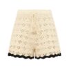 Aster Crochet Shorts Cream/Black Online Aster Crochet Shorts Cream/Black Online