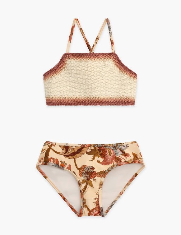 Aster Kids Crochet Bikinis, couleur crème Jacobean, en ligne Aster Kids Crochet Bikinis, couleur crème Jacobean, en ligne