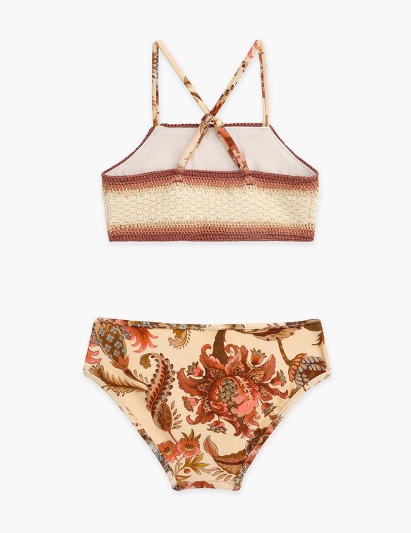 Aster Kids Crochet Bikinis, couleur crème Jacobean, en ligne Aster Kids Crochet Bikinis, couleur crème Jacobean, en ligne