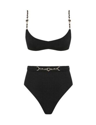 Bikinis Daylight Chain Scoop noir en ligne