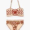 Bikinis en crochet Patience pour enfants, motif cachemire crème/orange, en ligne Bikinis en crochet Patience pour enfants, motif cachemire crème/orange, en ligne