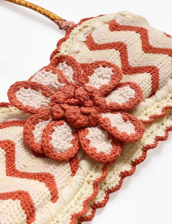 Bikinis en crochet Patience pour enfants, motif cachemire crème/orange, en ligne Bikinis en crochet Patience pour enfants, motif cachemire crème/orange, en ligne