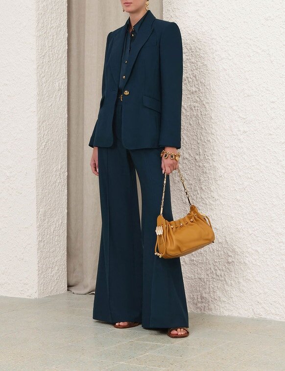 Blazer ajusté Rebellion bleu sarcelle en ligne Blazer ajusté Rebellion bleu sarcelle en ligne