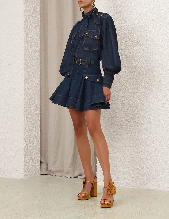 Blouse cargo en Denim bleu Harbour en ligne Blouse cargo en Denim bleu Harbour en ligne