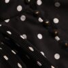 Blouse plissée à boutons à pois noirs en ligne Blouse plissée à boutons à pois noirs en ligne