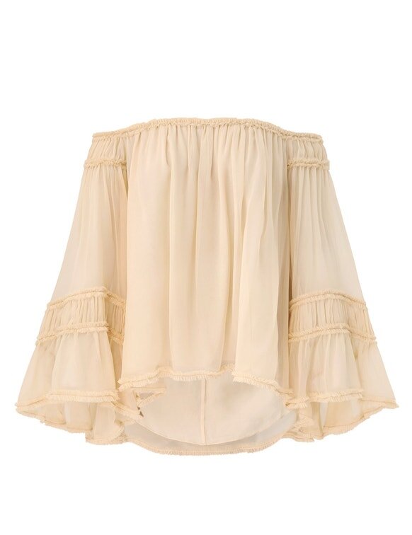 Blouse Rebellion Fray Flutter couleur crème en ligne Blouse Rebellion Fray Flutter couleur crème en ligne