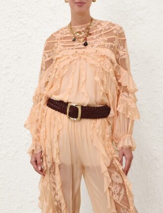 blouse rebellion splice billow couleur pche en ligne 2 330x429 - Blouse Rebellion Splice Billow couleur p&ecirc;che en ligne