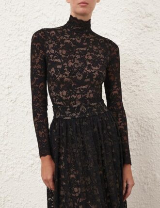 Body à col haut noir en ligne