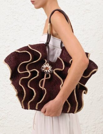 Breloque pour sac Brightside couleur chocolat en ligne