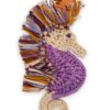 Breloque pour sac en raphia « Seahorse » multicolore en ligne