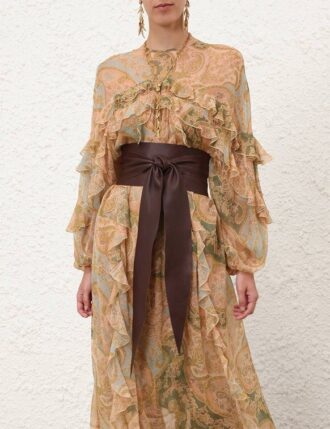 Ceinture enveloppante en mousse couleur café en ligne