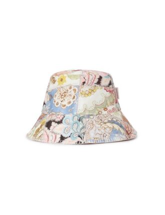 Chapeau de paille en toile imprimée Patch Multi en ligne