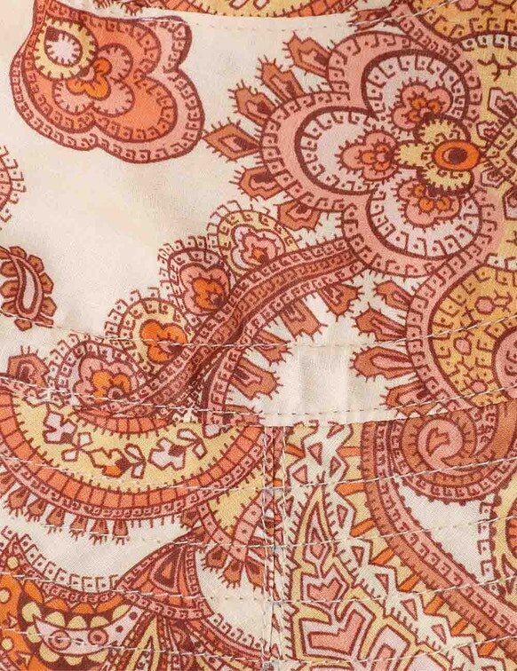 Chapeau pour enfant crème/orange à motif cachemire en ligne Chapeau pour enfant crème/orange à motif cachemire en ligne