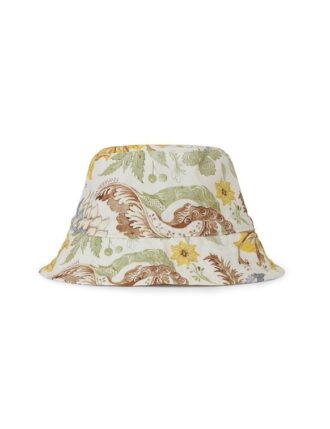 Chapeau pour enfant à motif floral estampé crème en ligne