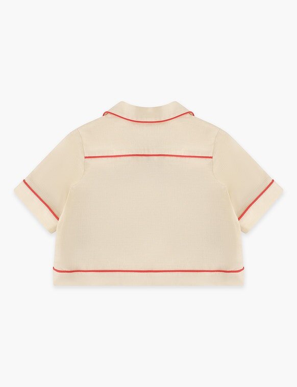 Chemise brodée Aster Kids ivoire en ligne Chemise brodée Aster Kids ivoire en ligne