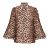 Chemise à col Sunray motif léopard en ligne Chemise à col Sunray motif léopard en ligne