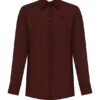 Chemise en satin Luna couleur vin en ligne