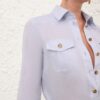 Chemise safari bleu pâle en ligne Chemise safari bleu pâle en ligne