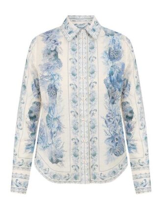 Chemise Wanderlust en toile bleue en ligne