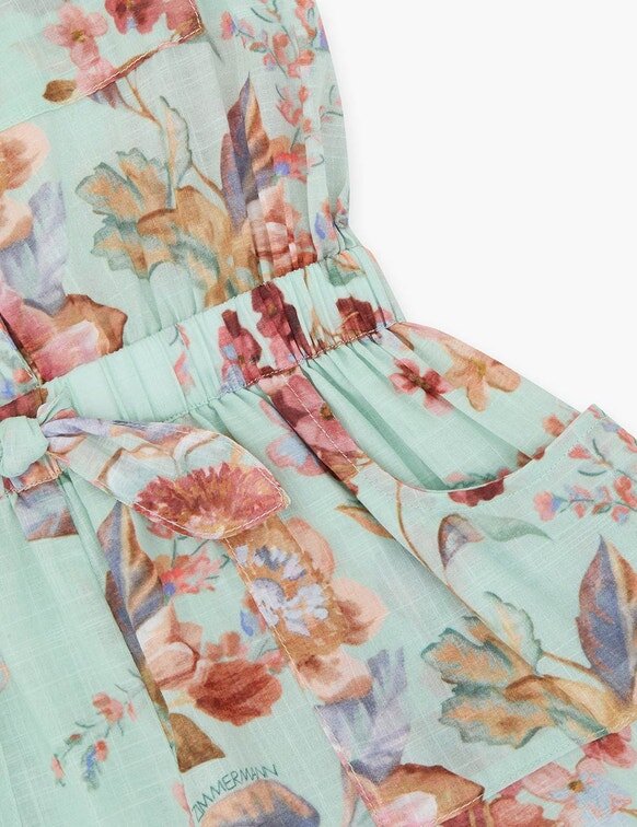 Combishorts Awaken Kids, motif floral multicolore menthe, en ligne Combishorts Awaken Kids, motif floral multicolore menthe, en ligne