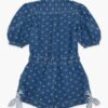 Combishorts en denim pour enfants Awaken, bleu jacquard, en ligne Combishorts en denim pour enfants Awaken, bleu jacquard, en ligne