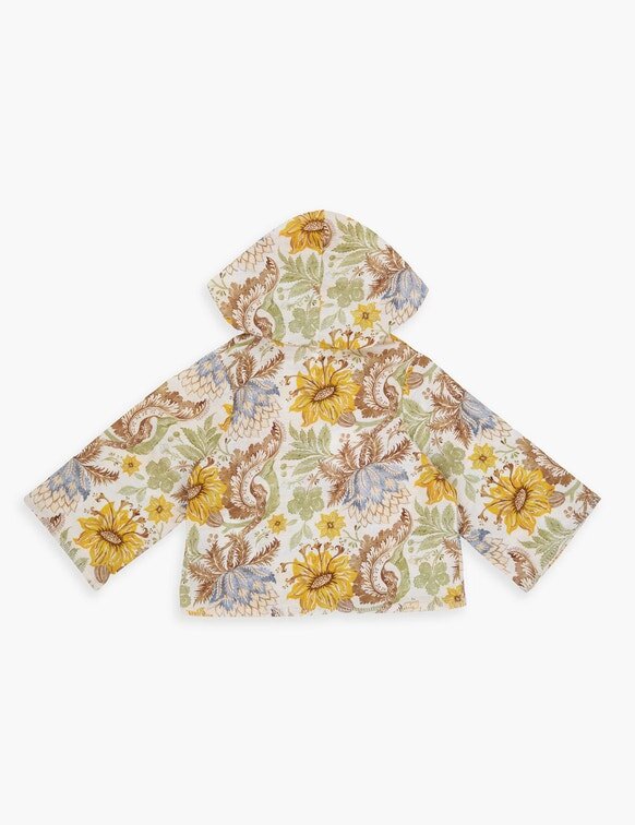 Couverture à capuche pour enfants Daylight, imprimé floral crème, en ligne Couverture à capuche pour enfants Daylight, imprimé floral crème, en ligne