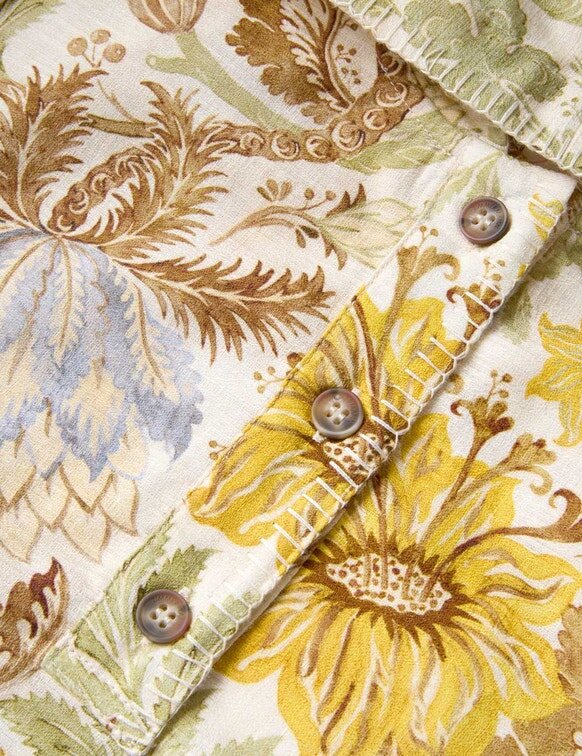 Couverture à capuche pour enfants Daylight, imprimé floral crème, en ligne Couverture à capuche pour enfants Daylight, imprimé floral crème, en ligne