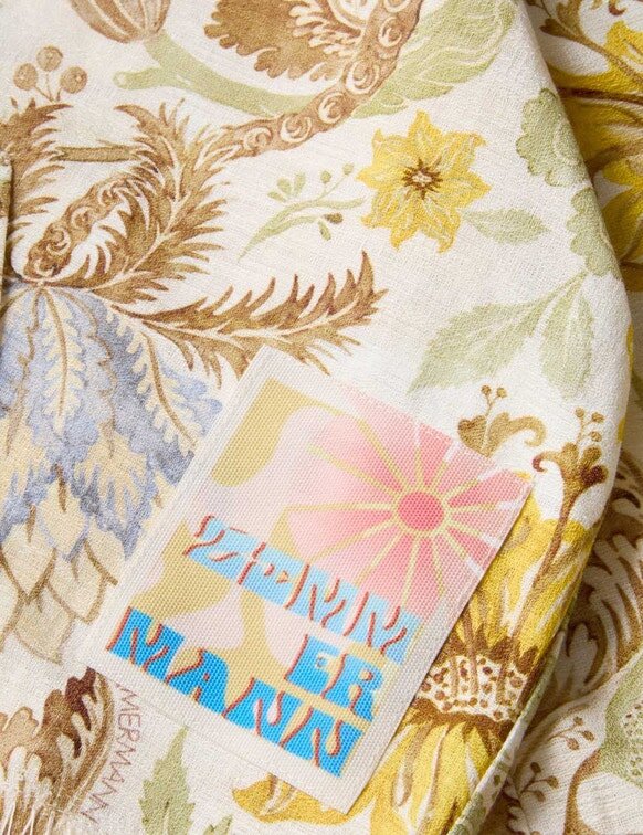 Couverture à capuche pour enfants Daylight, imprimé floral crème, en ligne Couverture à capuche pour enfants Daylight, imprimé floral crème, en ligne