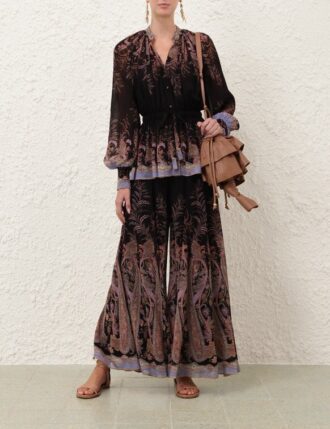 Culotte Alchemy à motif cachemire noir en ligne