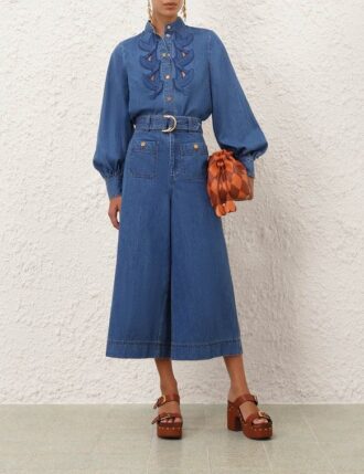 Culotte en denim bleu baie en ligne