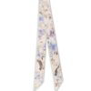 Foulard en ruban de soie imprimé Blue Songbird en ligne Foulard en ruban de soie imprimé Blue Songbird en ligne