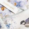 Foulard en ruban de soie imprimé Blue Songbird en ligne Foulard en ruban de soie imprimé Blue Songbird en ligne