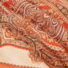Foulard imprimé à motif Paisley mandarine en ligne Foulard imprimé à motif Paisley mandarine en ligne