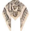 Foulard maxi en soie imprimée « Cream Perla Paisley » en ligne Foulard maxi en soie imprimée « Cream Perla Paisley » en ligne