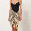 Foulard maxi en soie imprimée « Cream Perla Paisley » en ligne Foulard maxi en soie imprimée « Cream Perla Paisley » en ligne