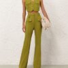 Gilet en laine Luna couleur Pistachio en ligne Gilet en laine Luna couleur Pistachio en ligne