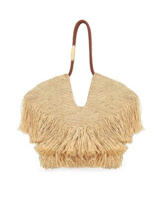 Goldentime Medium Fringe Tote Natural en ligne Goldentime Medium Fringe Tote Natural en ligne