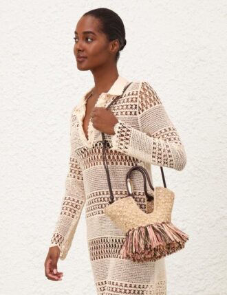 Goldentime Petit sac fourre-tout à franges Naturel en ligne Goldentime Petit sac fourre-tout à franges Naturel en ligne