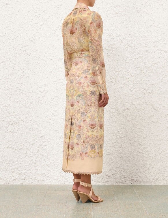 Jupe crayon Rebellion à motif floral citron en ligne Jupe crayon Rebellion à motif floral citron en ligne