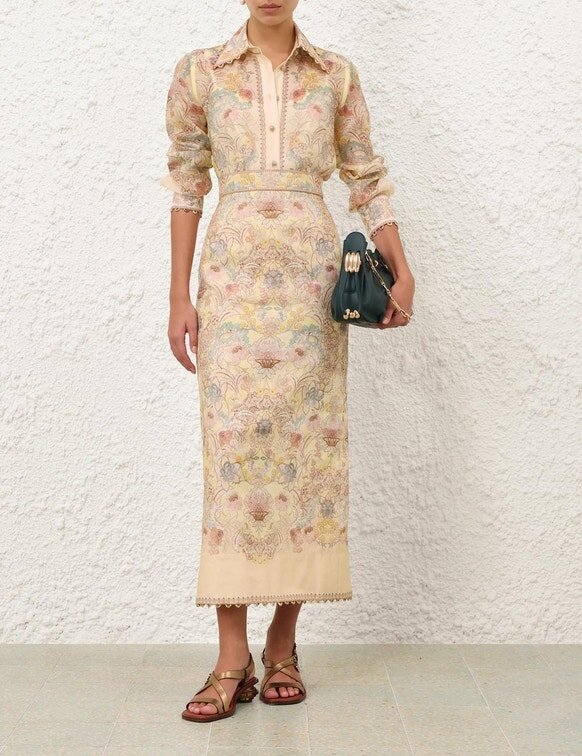 Jupe crayon Rebellion à motif floral citron en ligne Jupe crayon Rebellion à motif floral citron en ligne