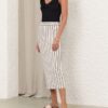 Jupe midi Daylight crème/noir en ligne Jupe midi Daylight crème/noir en ligne