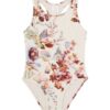 Maillot de bain une pièce Awaken Kids Racer, imprimé floral multicolore ivoire, en ligne Maillot de bain une pièce Awaken Kids Racer, imprimé floral multicolore ivoire, en ligne