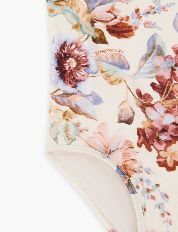 Maillot de bain une pièce Awaken Kids Racer, imprimé floral multicolore ivoire, en ligne Maillot de bain une pièce Awaken Kids Racer, imprimé floral multicolore ivoire, en ligne