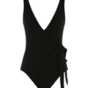 Maillot de bain une pièce noir à nouer Separates, en ligne Maillot de bain une pièce noir à nouer Separates, en ligne