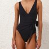 Maillot de bain une pièce noir à nouer Separates, en ligne Maillot de bain une pièce noir à nouer Separates, en ligne