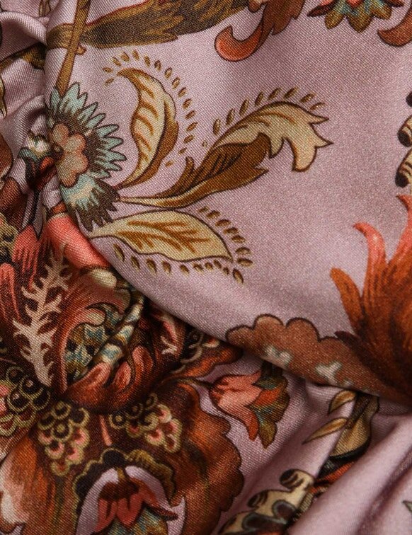 Maillot une pièce à volants Aster pour enfants, motif Jacobean mauve, en ligne Maillot une pièce à volants Aster pour enfants, motif Jacobean mauve, en ligne