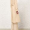 Manteau Luna en laine et soie, couleur crème, en ligne Manteau Luna en laine et soie, couleur crème, en ligne