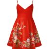 Mini-robe Patience à fleurs rouges en ligne Mini-robe Patience à fleurs rouges en ligne