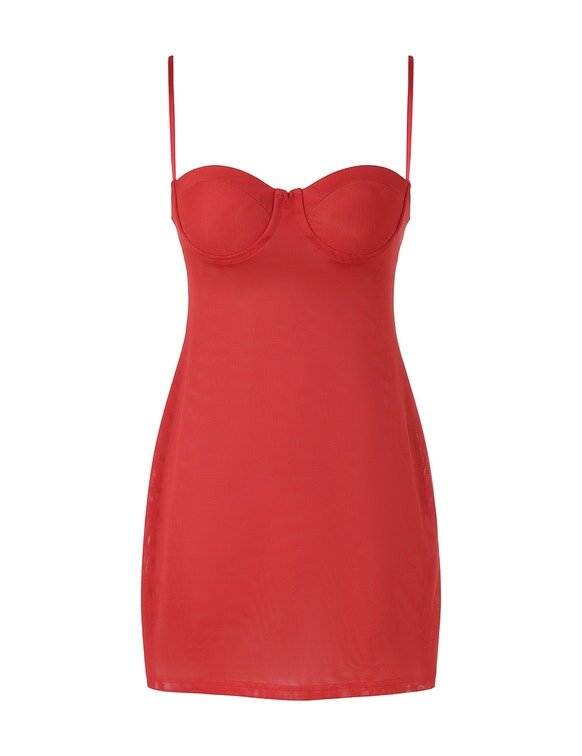 Mini-robe Rebellion Lantern rouge en ligne Mini-robe Rebellion Lantern rouge en ligne